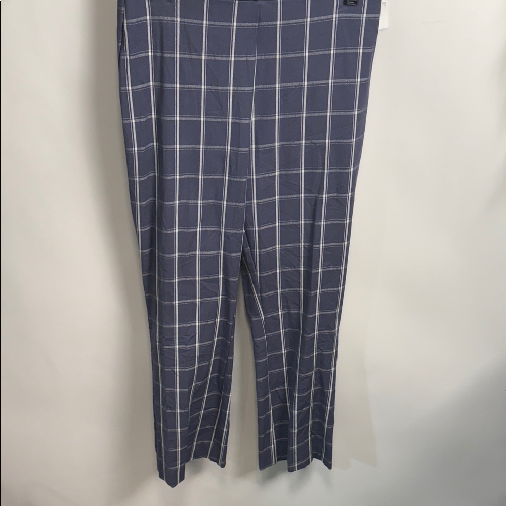 a new day Navy Checkered Women's Flare Pants
